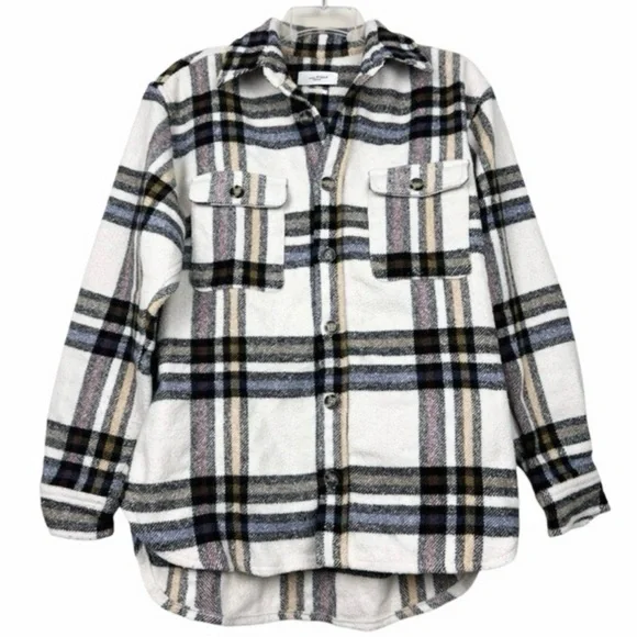 Isabel Marant Étoile “Ebbaz” Plaid Wool-Blend Shacket Jacket XS - Picture 6 of 10